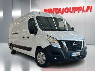 nissan nv400 van 2,3 dci 150 e6d-temp l3h2 6 m/t 3.5t fwd blind fd blind ssd comfort - 14 päivän palautusoikeus - sis. alv, 1-om. suomi-auto, pitkä, koukku, vak