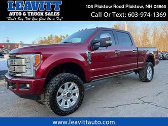 2018 ford super duty f-250 srw platinum crew cab 6.2l v8 4x4 sharp!