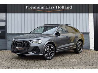 audi q3 sportback 45 tfsi e s-line 245 pk pano rood stiksel leder trekhaak navi camera 19 inch