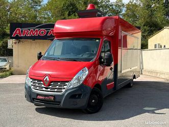 renault master food truck equipements neufs / grillade feux de bois / pizza / cuisine équipée / frig