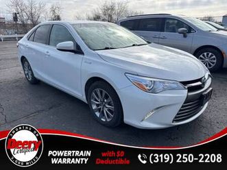 certified 2017 toyota camry hybrid xle blizzard pearl