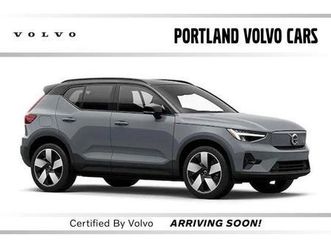certified 2024 volvo c40 recharge pure electric twin core