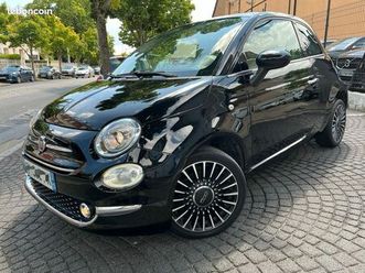 fiat 500 série 4 my17 16s black lounge -1.2 bvm5 71cv - crit'r 1 / toit pano -4xcb