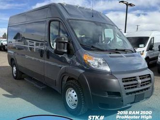 2018 ram promaster high roof cargo van w/ fold-away shelving-stk#61253