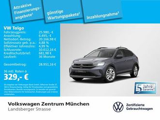 volkswagen taigo 1.5 tsi move led navi parkpilot rearview a