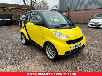 2010 smart fortwo 1.0 passion (71bhp) cabriolet