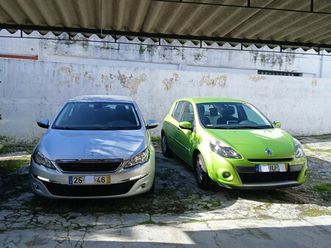 peugeot 308 1.6 bluehdi 120cv 6 vel. + renault clio 1.5dci eco2 negociaveis fevereiro/15