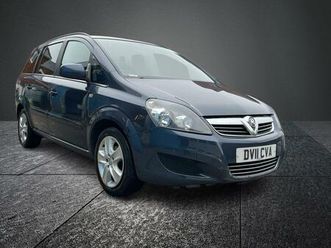 2011 vauxhall zafira 1.8i exclusiv 5dr mpv petrol manual