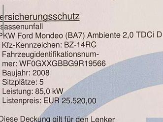 mondeo traveller ambiente 2,0 tdci dpf ambiente