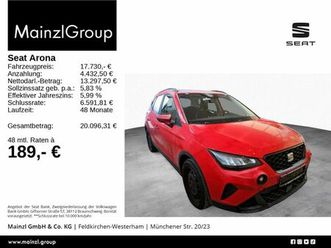 seat arona 1.0 tsi reference virtual led shz pdc