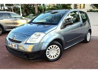citroën c2 ambiance autoradio carplay / idéal petit budget / carte grise offerte / faible kilométrage / entièrement révisée / garantie