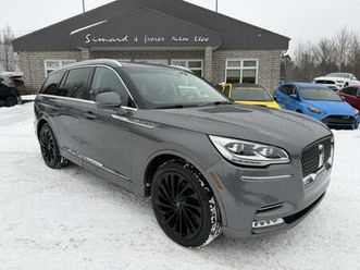 2021 lincoln aviator reserve 3.0l awd cuir toit panoramique navi 6 pass