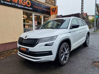 skoda kodiaq 1.5 tsi 150ch sportline dsg bva 7 pl toit ouvrant sieges electriques chauffants...