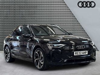 audi e-tron sportback black edition 55 quattro