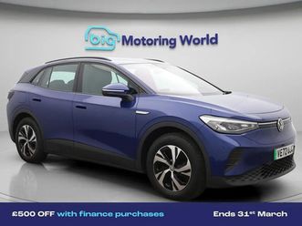 volkswagen id.4 pure performance 52kwh life edition suv 5dr electric auto (170 ps) £500 towards your finance depo suv 2023, 20899 miles, £17300 - 33179176 - exc