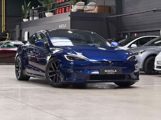 tesla model s plaid - enhanced ap - 21 wheels