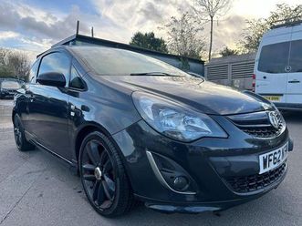 2012 vauxhall corsa 1.4 black edition (start/stop)(a/c) 3d