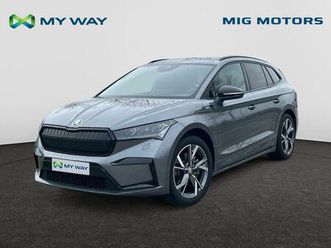 skoda enyaq enyaq 85 sportline 82kwh 210kw (285pk) app connect // verwamd stuurwiel // trekhaak // camera achter// ...
