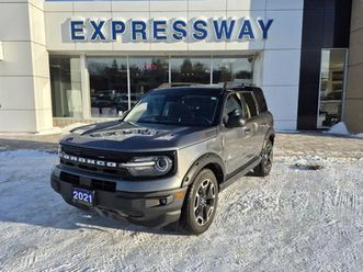 2021 ford bronco outerbanks, moonroof, trailer hitch, copilot!