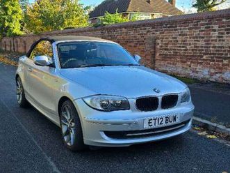 bmw 118d 2.0 exclusive edition convertible 2012. very low mileage only 62k.