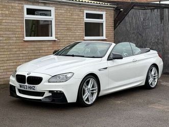 2013 bmw 6 series 3.0td 640d m sport (313bhp) (start/stop) convertible 2d