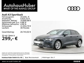 audi a3 sportback 40 tfsie s tronic pdc shz virtual