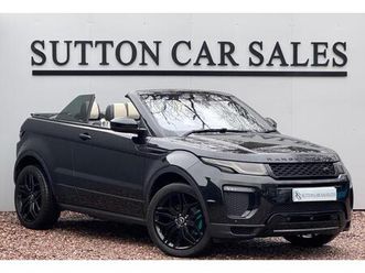 2017 land rover range rover evoque 2.0 td4 hse dynamic lux 2dr auto convertible diesel automatic