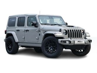 jeep wrangler unlimited 4xe 380 brute richmond rubicon | treeplanken | sun roof | performance exhaust |