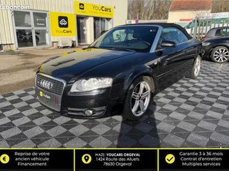 audi a4 2.0 tdi 140 s-line cabriolet - boite auto - sieges chauffants
