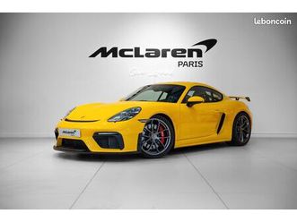 porsche 718 gt4 4.0 420cv - pack clubsport - 918 - pack chrono - carbone intérieure - pdls+