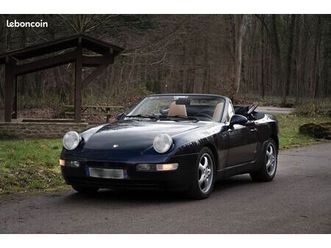 porsche 968 cabriolet bleu nuit métal