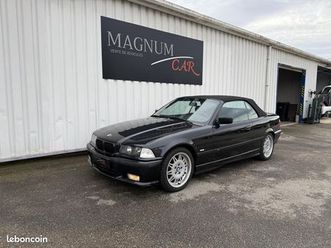 bmw serie 3 e36 320i pack m d'origine 150ch cabriolet worldline | cuir | siège chauffant | jante m3