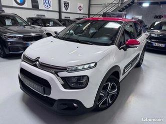 citroen c3 1.2 tce 82cv 24000km shine s&s led 1°-main tva recuperable clim-auto carplay garantie-12