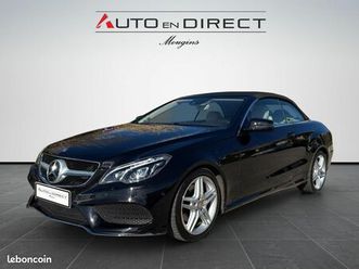 mercedes classe e cabriolet e 350 bluetec - bva 9g-tronic cabriolet - bm 207 fascination - bva phase 2