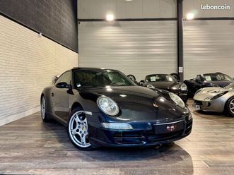 porsche 911 carrera 4 coupe 997 3.6i tiptronic s 325ch suivi complet + origine france + gris atlas + pack mémoire + t-o