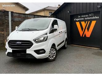 ford transit custom fourgon 270 2.0 tdci 170 ch double porte laterale l1h1 carplay / camera / attelage