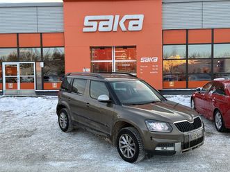 skoda yeti outdoor 1,8 tsi 4x4 elegance dsg autom** vakkari / vetokoukku / lohko+sisäpist. / p-tutkat / xenon / 1.om suomi-auto**