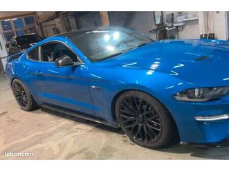 ford mustang gt 5.0 v8 fastback bvm6 bleu lightning / pack confort individual / siège recaro / historique d'entretien / sans accident / garantie complète 12 moi