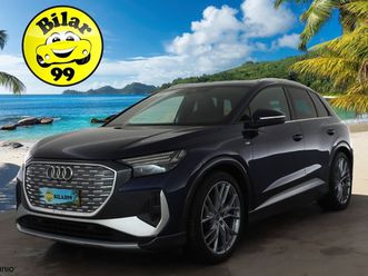 audi q4 e-tron 50 e-tron quattro s line * lämpöpumppu / vetokoukku / panorama / matrix led / hud / adapt.vakkari / peruutuskamera / sporttipenkki muistilla - so