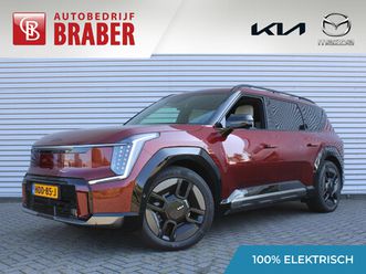 kia ev9 gt-line awd 99.8 kwh | 7-zits | stoelverwarming/ventilatie v+a | camera rondom | pano dak | hud | leer | 21 lm |