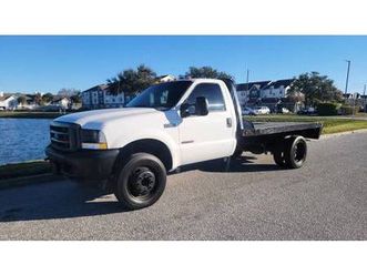 2004 ford f-450 6.0 diesel 2wd flat bed 6 speed manual transmission