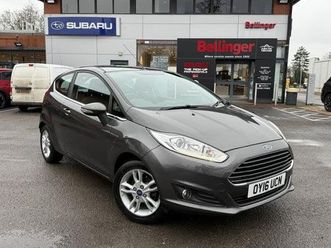 ford fiesta 1.25 zetec hatchback 3dr petrol manual euro 6 (82 ps)