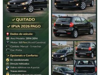 volkswagen fox 1.0 mi total flex 8v 5p 2014