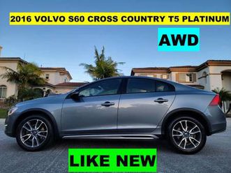2016 volvo s60 cross country t5 platinum awd clean title like new