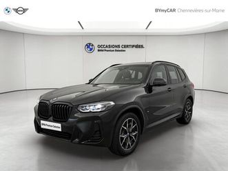 bmw x3. 2022 - noir - x3 xdrive 30e 292ch bva8