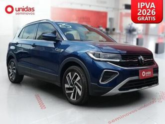 t-cross highline 1.4 2025 ipva 2026 pago unico dono - aceito troca e financio