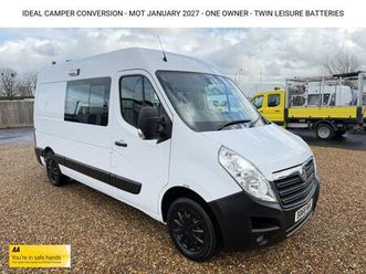 2018 vauxhall movano 2.3 cdti h2 van 130ps panel van diesel manual