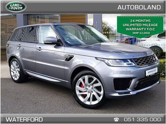 2022 land rover range rover sport 2.0 phev 404 ps hse dyn - sliding pan roof, heated seats front & rear, reverse camera