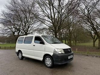 toyota hiace 280 2.5 td 9 seater minibus 2008 reg with 12 months mot! ideal family or camper!