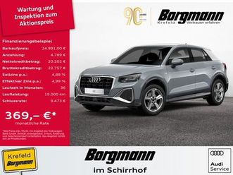 audi q2 35 tfsi s line ahk led navi shz pdc klima